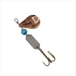 Lingurita rotativa pentru pescuit, Regal Fish, model 8049, 12 grame, culoare argintiu